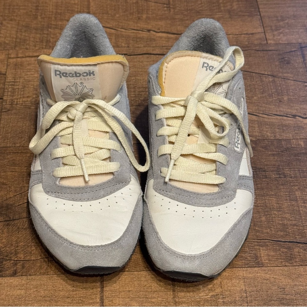 Reebok Gray and Yellow Sneakers